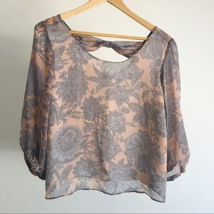 F21 Floral Blouse